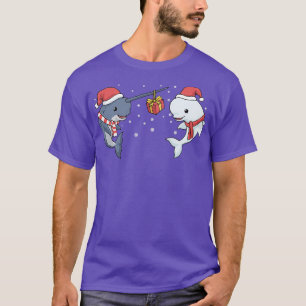 Camiseta Navidades Narwhal Regalo Niños Beluga Ballena pres