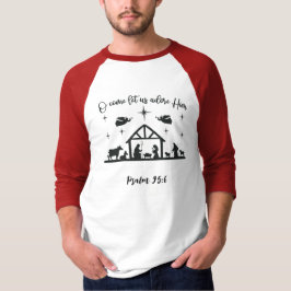 Camiseta Navidades Natividad 3/4 Manga