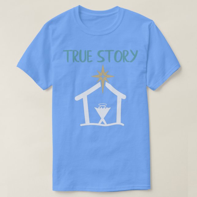 Camiseta Navidades Natividad de Historia Verdadera (Diseño del anverso)