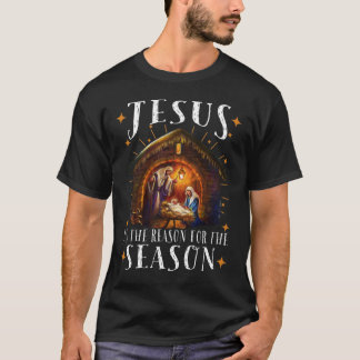 Camiseta Navidades Natividad Jesús Es La Razón Del Mar