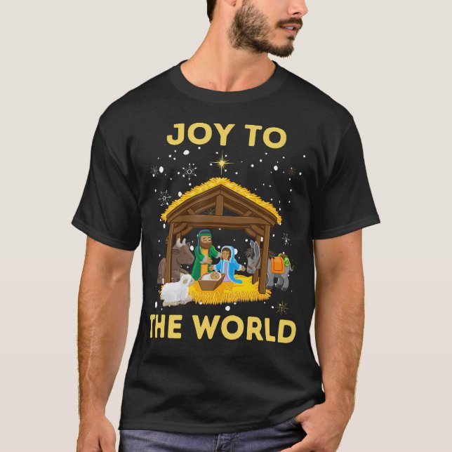 Camiseta Navidades Natividad Nacimiento Cristiano De Jesús  (Anverso)