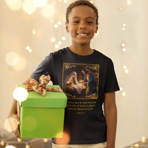 Camiseta Navidades Natividad Sagrada Familia Religiosa Luca