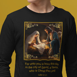 Camiseta Navidades Natividad Sagrada Familia Religiosa Luca