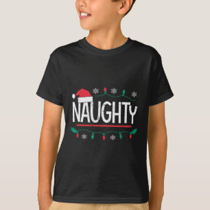 Camiseta Navidades Naughty Nice Mateo Divertidas Noches Par