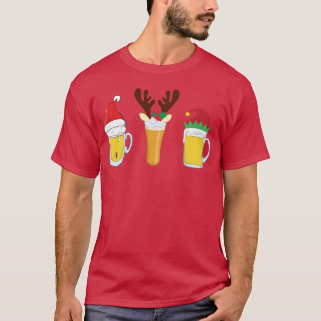 Camiseta Navidades Navidades de cerveza Fiestas Navidades R (Anverso)
