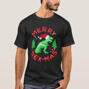Camiseta Navidades Navidades de Dinosaur Merry Rexmas Trex