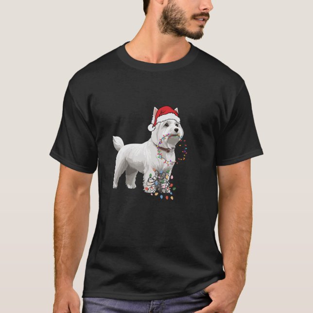 Camiseta navidades navidades occidentales Ter blanco de la  (Anverso)