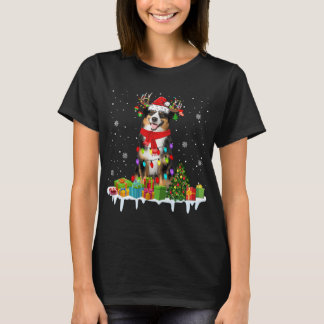 Camiseta Navidades navideños alumbran a nevadas