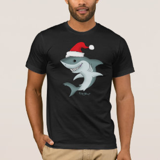 Camiseta Navidades navideños de Santa Shark