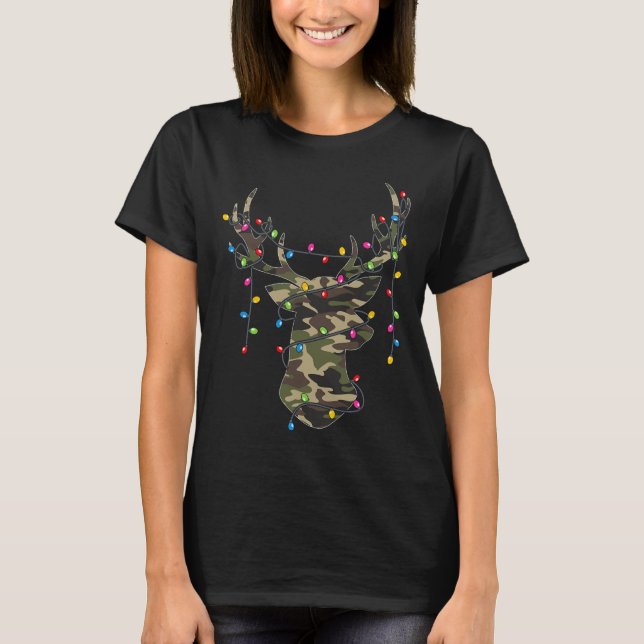 Camiseta Navidades navideños en caza de renos navideños (Anverso)