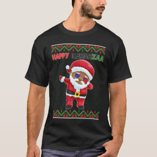 Camiseta Navidades negros Feliz Ugly Kwanzaa Merry African 