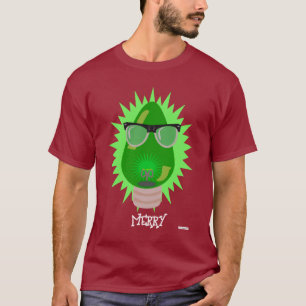 Camiseta Navidades Nerd Personalizado Personalizar Bombilla