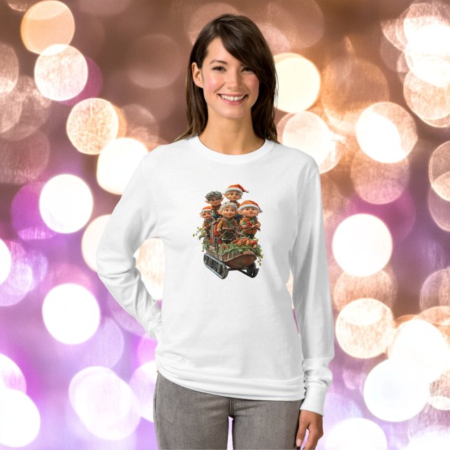Camiseta Navidades Nieve diversión femenina Tee (Subido por el creador)