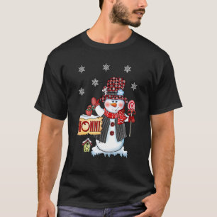 Camiseta Navidades no nigerianos Candy Cane Red Plaid Santa