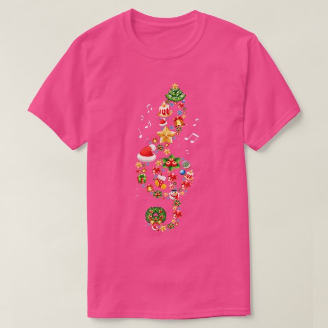 Camiseta Navidades Nota Musical Lover Teacher Sing Ca (Diseño del anverso)