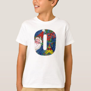 CAMISETA NAVIDADES O CARTA / SANTA CLAUS CON RIBBÓN ROJO