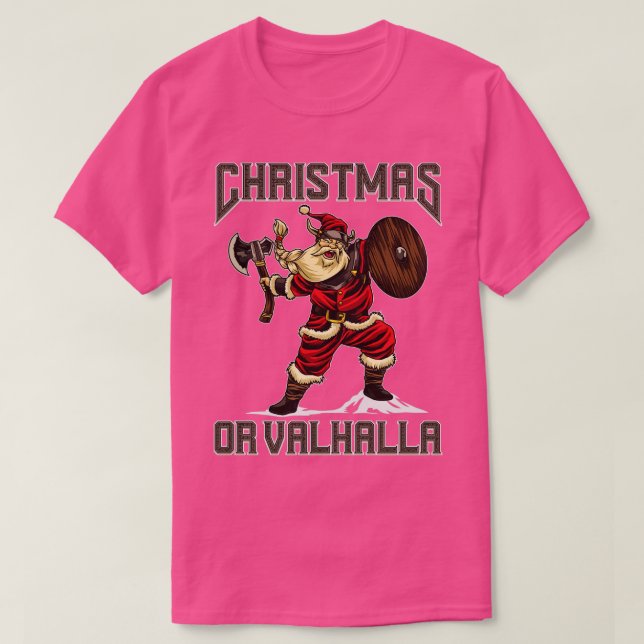 Camiseta Navidades O Regalos De Navidades De Viking De Valh (Diseño del anverso)
