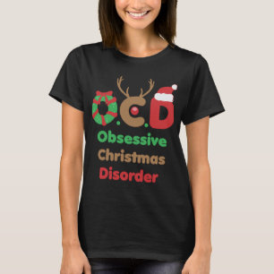 Camiseta Navidades obsesionados con OCD trastornan el Fiest