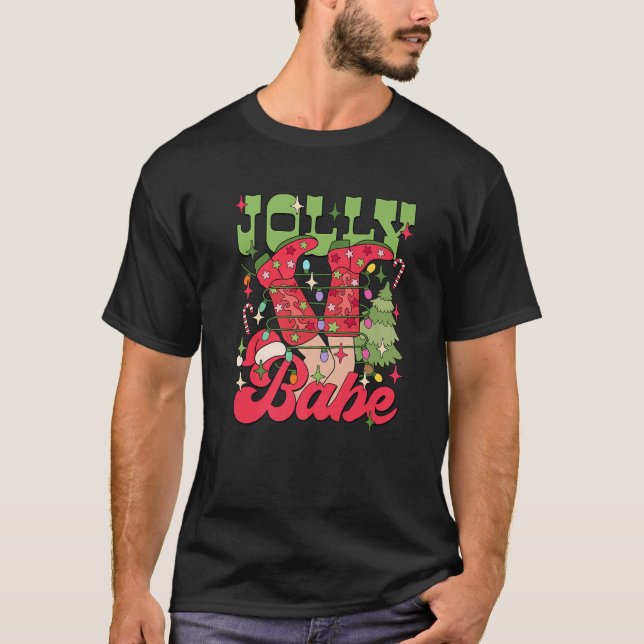 Camiseta Navidades occidentales divertidos encienden a Joll (Anverso)