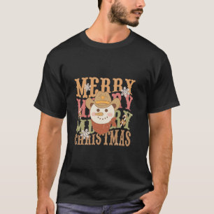 Camiseta Navidades occidentales Howdy Cowboy Santa Merry C