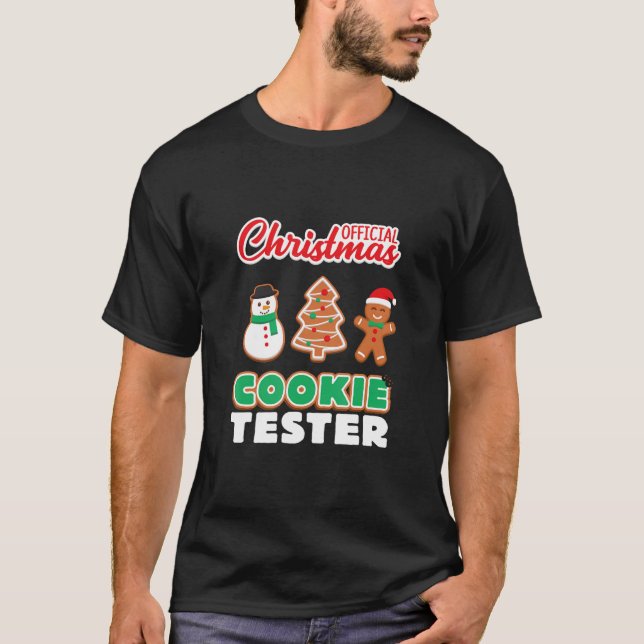 Camiseta Navidades oficiales Cookie Tester T Shirt Xmas Cut (Anverso)