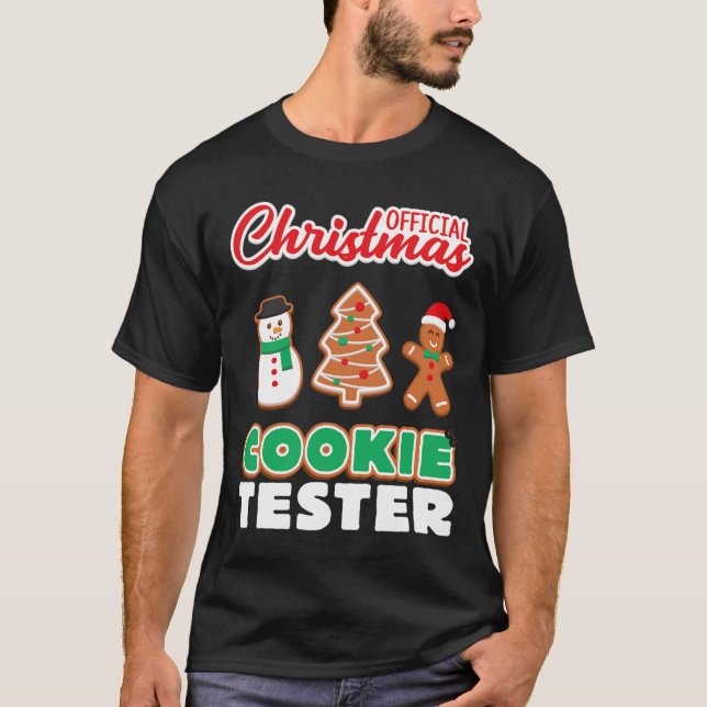 Camiseta Navidades oficiales Cookie Tester T Xmas Cute Todd (Anverso)