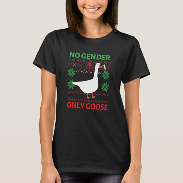 Camiseta Navidades Orgullo no binario No Género En (Anverso)