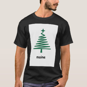 Camiseta Navidades originales Maine Flag 1 Impresión de art
