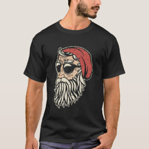 Camiseta Navidades oscuros de la mano dibujados en Santa Ba