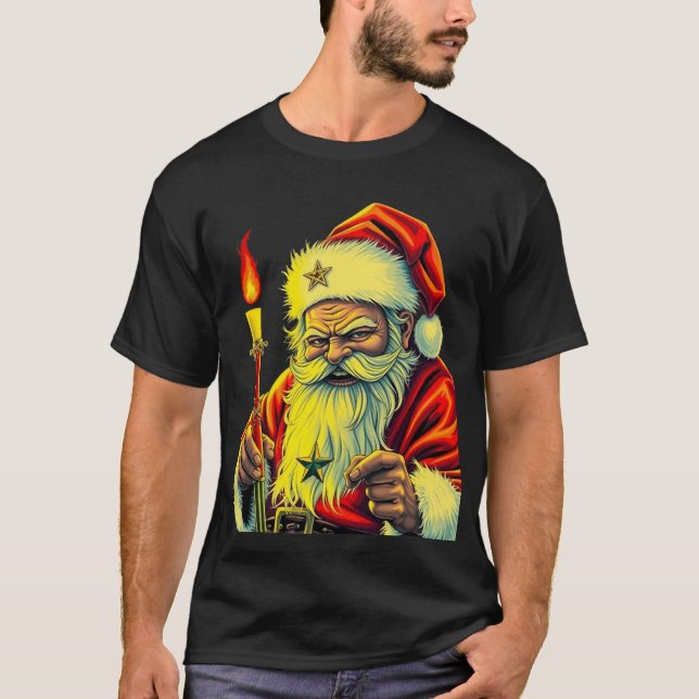 Camiseta Navidades oscuros Santa Mágica (Anverso)
