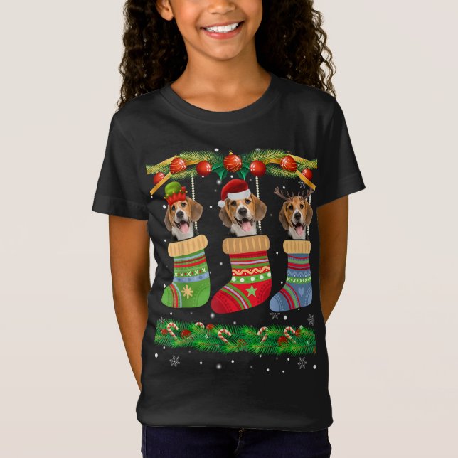 Camiseta Navidades Pajama Beagle Perro Perro Perro Perro Pe (Anverso)