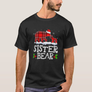 Camiseta Navidades Pajama de las mujeres del oso rojo