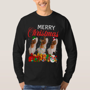 Camiseta Navidades Pajama Guinea Lover Xmas Tree Lights