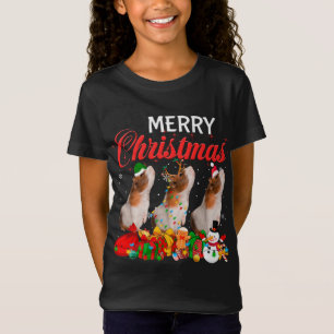 Camiseta Navidades Pajama Guinea Lover Xmas Tree Lights