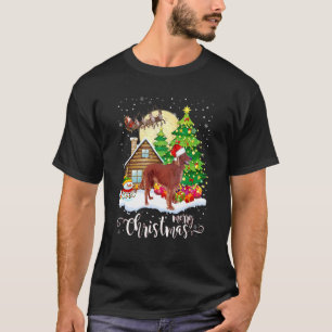 Camiseta Navidades Pajama Irish Setter Tree Xmas Perro Dad