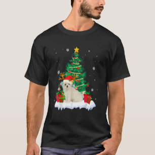 Camiseta Navidades Pajama Maltese Árbol Navidad Perro papá