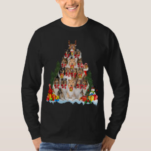 Camiseta Navidades Pajama Rough Collie Xmas Tree Regalos Pe