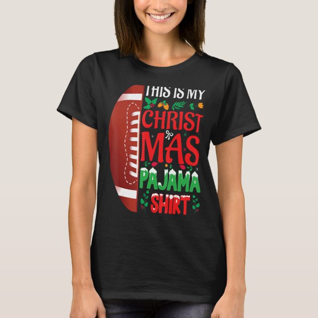 Camiseta Navidades Pajama Santa Hat Estados Unidos (Anverso)