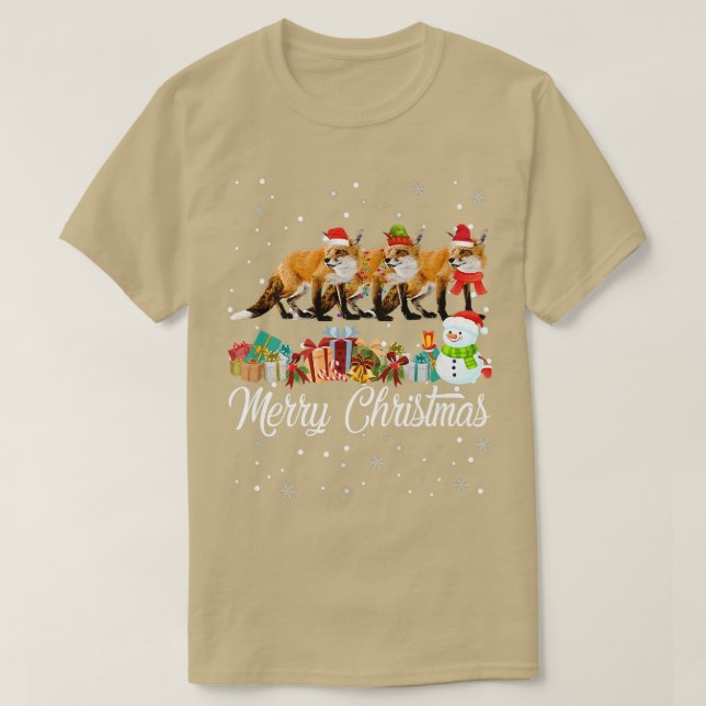 Camiseta Navidades Pajama Tree Xmas Encende a los animales (Diseño del anverso)