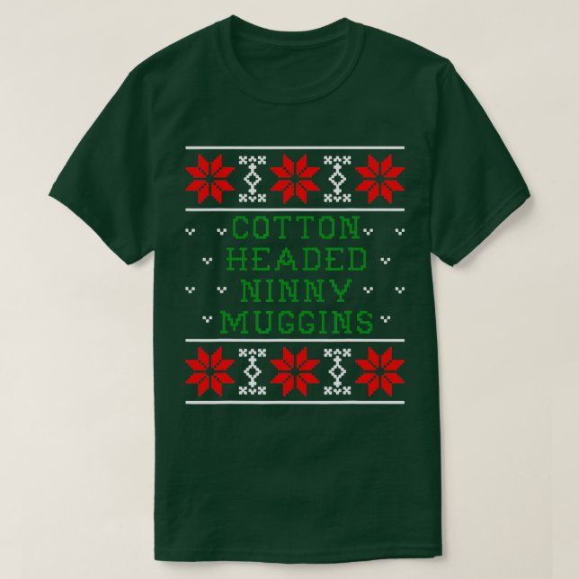 Camiseta Navidades Pajamas Cotton Encabezado por Ninny Mugg (Diseño del anverso)