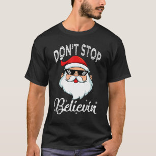 Camiseta Navidades Pajamas Santa Claus Shirt, no dejes de s