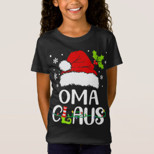 Camiseta Navidades Pajamas Santa Claus Xmas Oma Claus