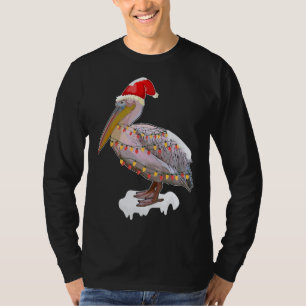 Camiseta Navidades Pájaro Pelican Santa Hat Vestido Amo Ave