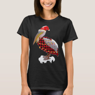 Camiseta Navidades Pájaro Pelican Santa Hat Vestido Amo Ave