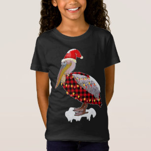 Camiseta Navidades Pájaro Pelican Santa Hat Vestido Amo Ave