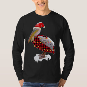 Camiseta Navidades Pájaro Pelican Santa Hat Vestido Amo Ave