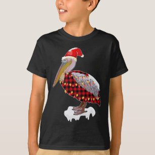 Camiseta Navidades Pájaro Pelican Santa Hat Vestido Amo Ave