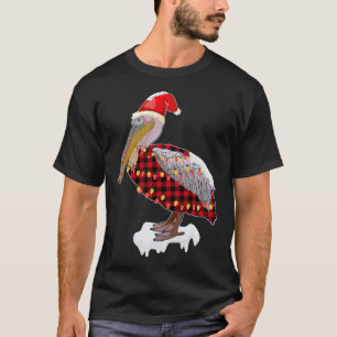 Camiseta Navidades Pájaro Pelican Santa Hat Vestido Amo Ave