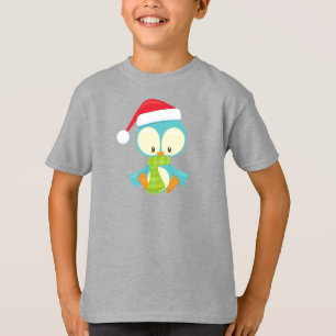 Camiseta Navidades Pájaros, Pájaros Con Gorra, Pájaros Con 