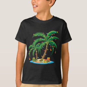 Camiseta Navidades Palm Tree Tropical Xmas Regalo Coconut L